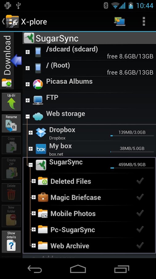 X-plore File Manager - screenshot