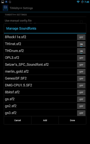 Merlin soundfonts