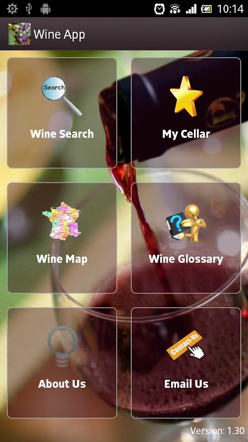 Android application Wine App screenshort