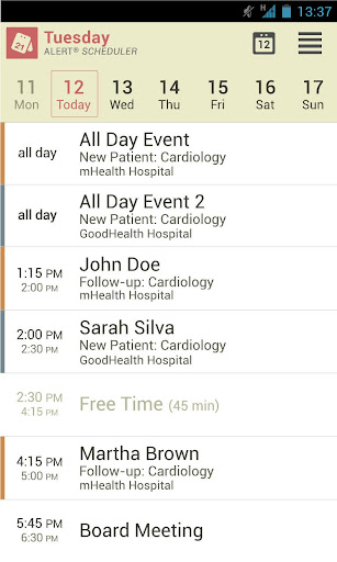 【免費醫療App】ALERT® Scheduler-APP點子