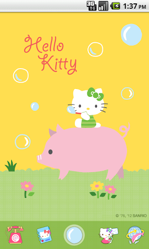 Hello Kitty Bubble Theme