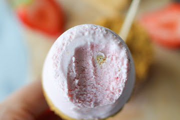 Strawberry Cheesecake Popsicles