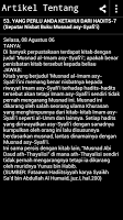 Artikel Tentang Hadith Melayu APK 스크린샷 이미지 #12