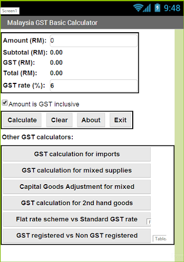 Malaysia GST Calculator ADV