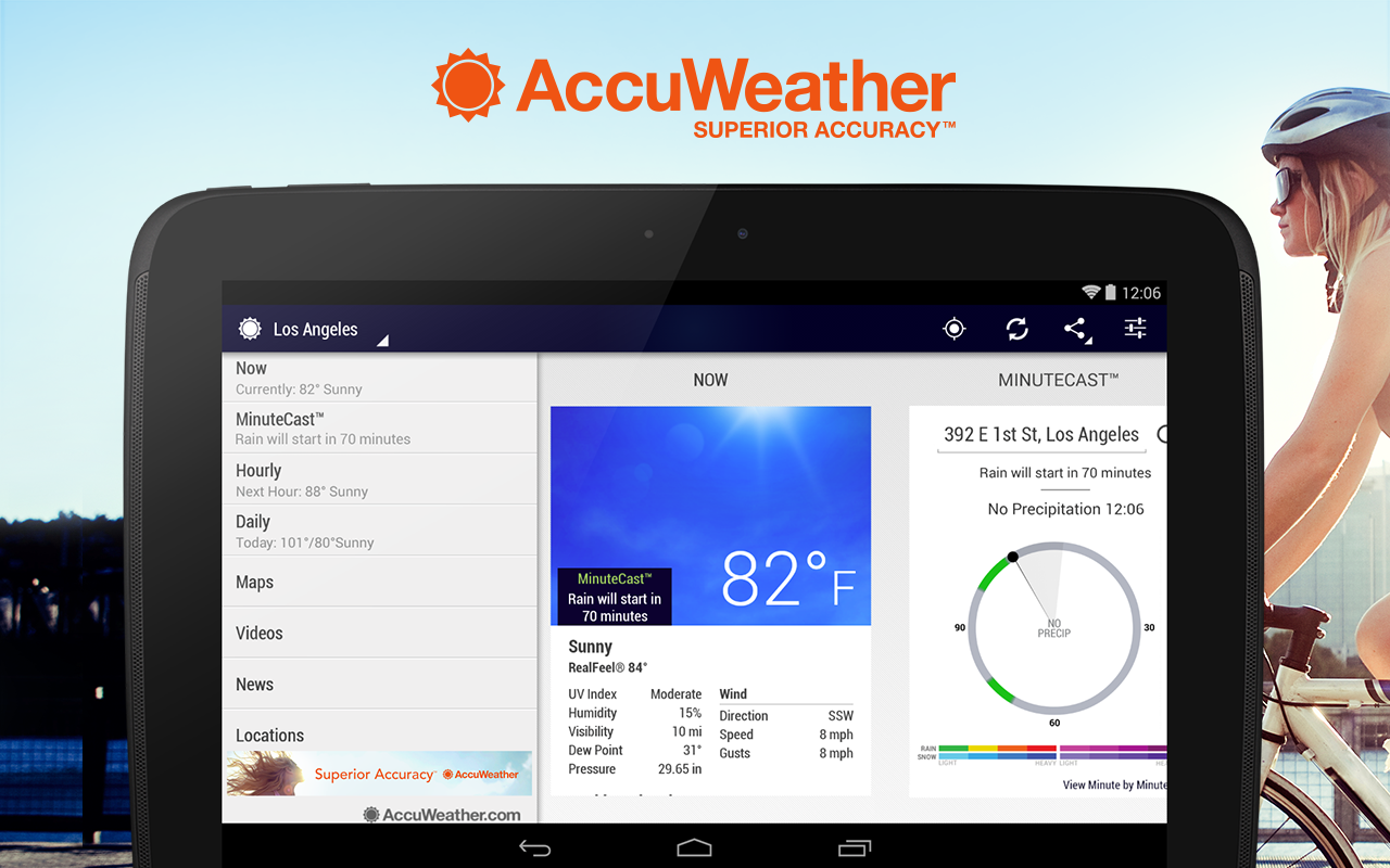 AccuWeather para Android - screenshot