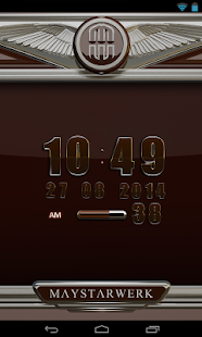 Free Download Digi Clock Widget Brown Star APK for PC