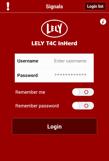 Lely T4C InHerd - Signals