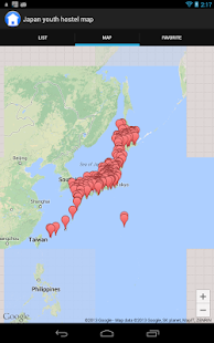 Japan Youth Hostel List & Map Screenshots 3