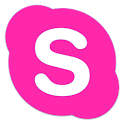 Pink Skype icon