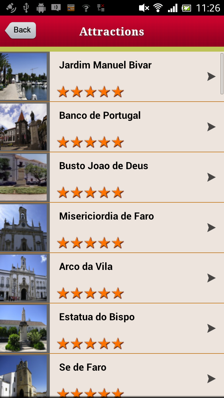 Faro Offline Travel Guide Screen 3