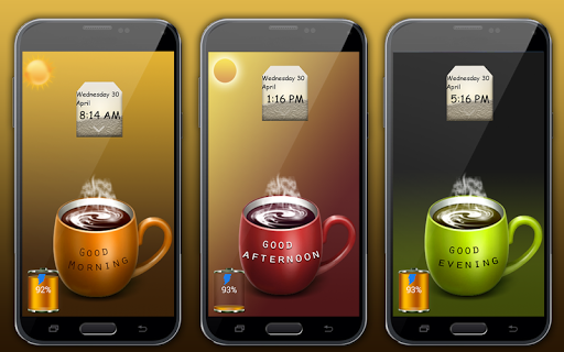 Coffee cup screen Lock