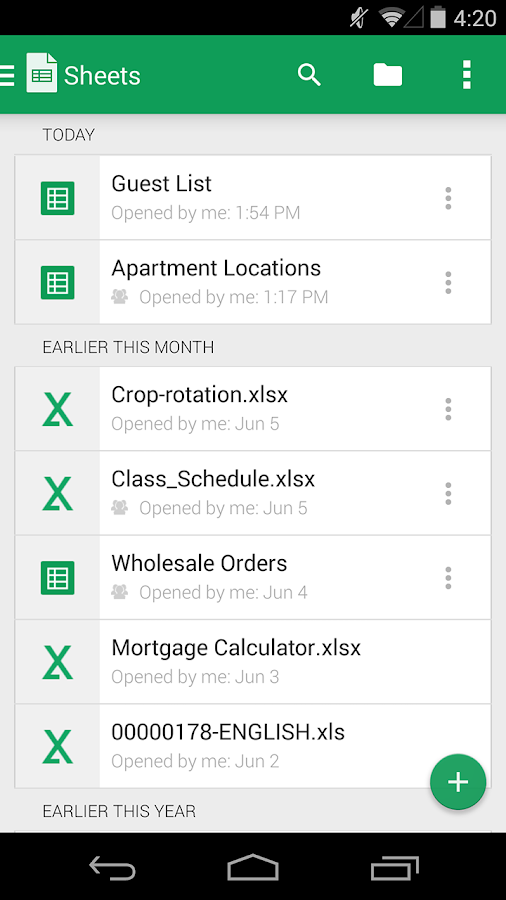 download google sheets app