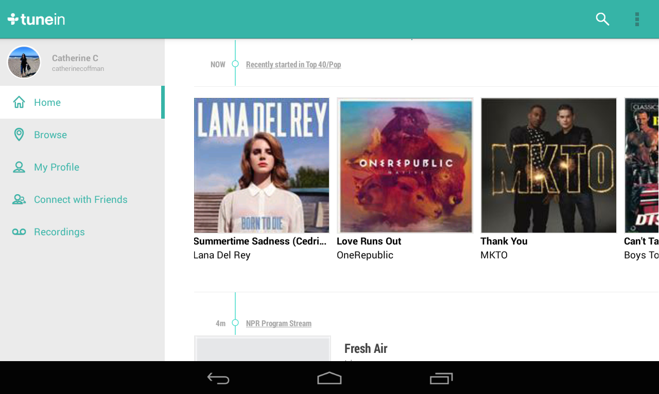 TuneIn Radio Pro - screenshot