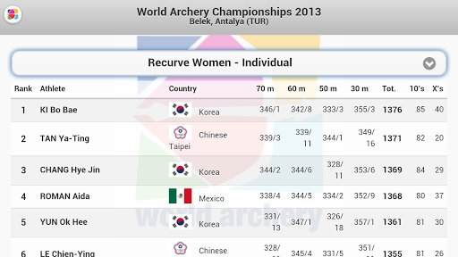 【免費運動App】World Archery Live-APP點子