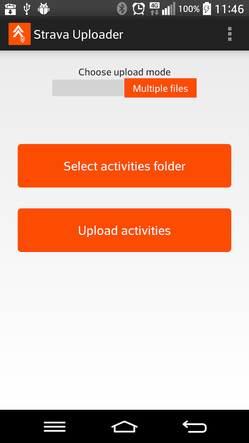 Strava Uploader Screen 3