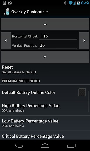 Battery Overlay Percent