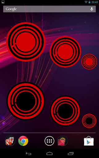 【免費個人化App】Red Circle Clock Widget-APP點子