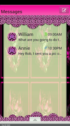 GO SMS THEME PussyCat2