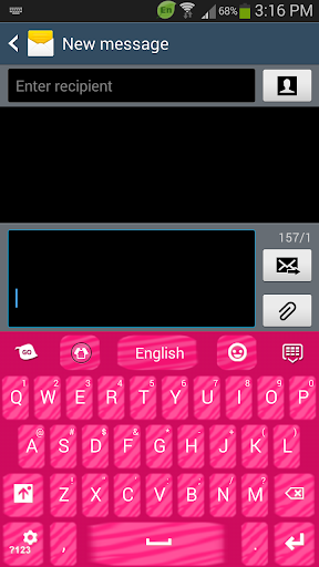 【免費個人化App】Pink Zebra Keyboard-APP點子