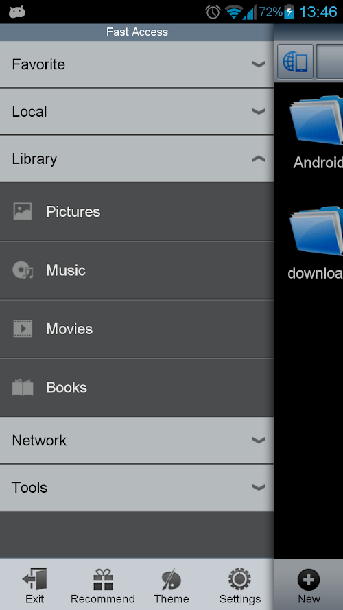 Android application ES Themes -- Classic Theme screenshort