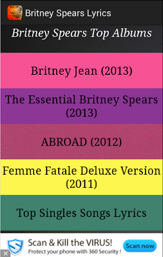 Britney Spears Songs