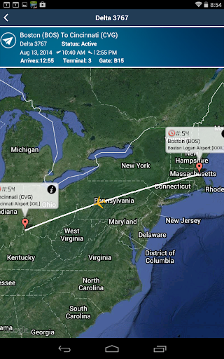 Cincinnati Airport+FlightTrack