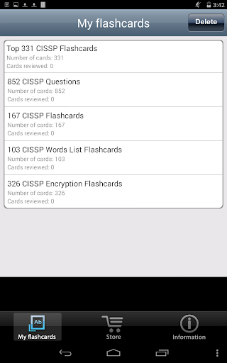 Word Cards: CISSP