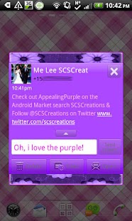 How to get GO SMS - Appealing Purple 1.1 apk for android
