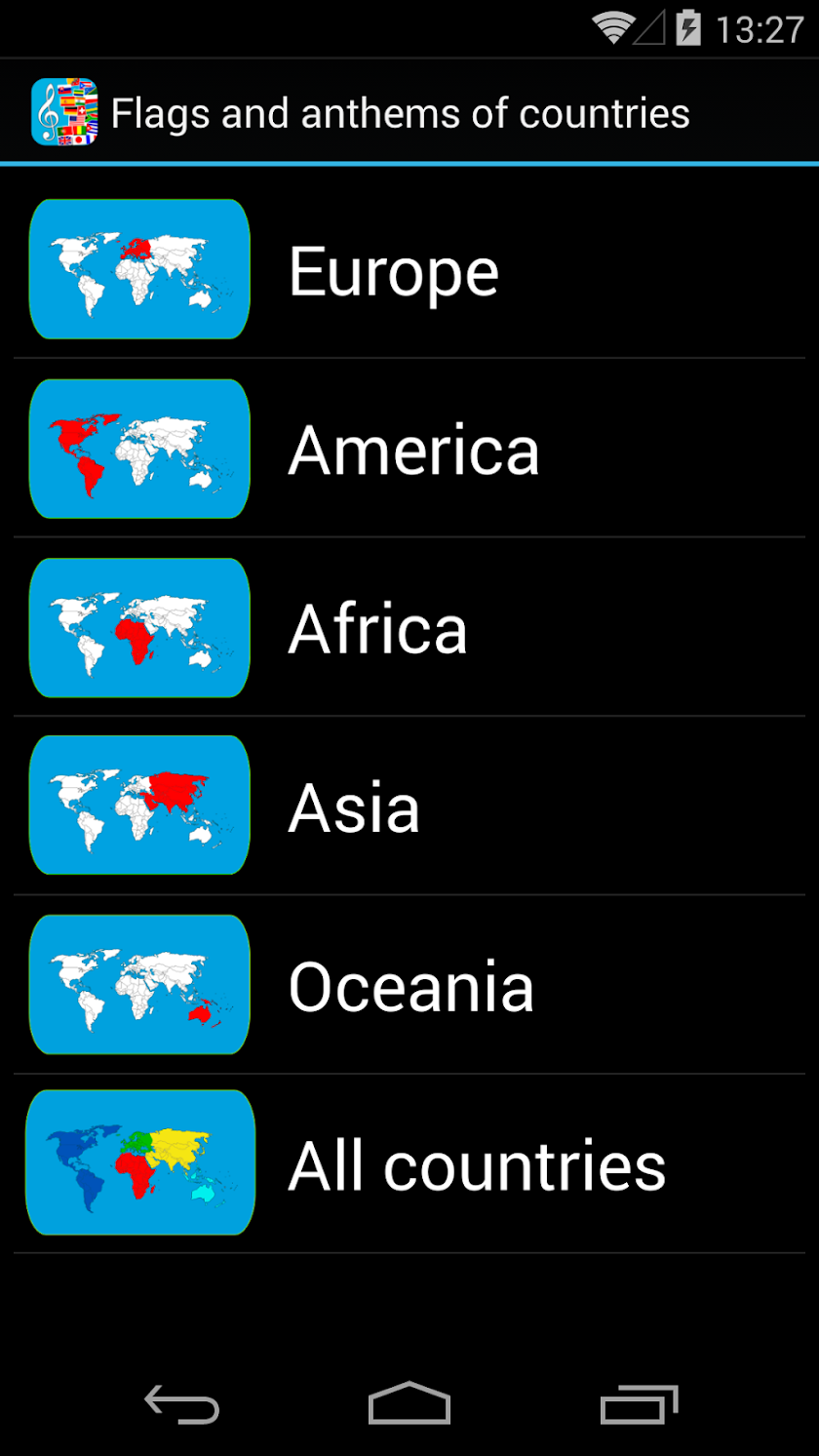 Flags and anthems of countries Screen 2