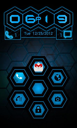 【免費個人化App】Graphene Cyan Go Locker Theme-APP點子