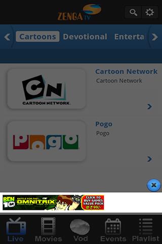 ZengaTv - Mobile TV Live TV