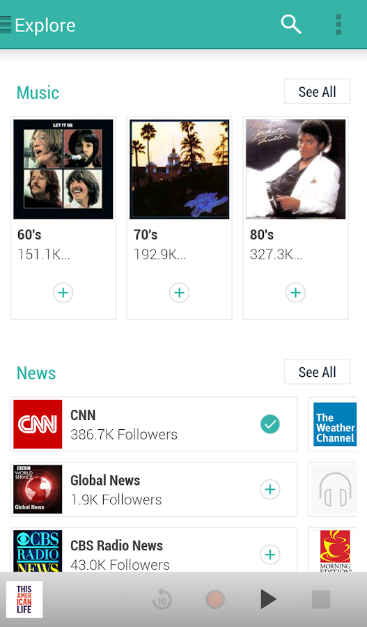 TuneIn Radio Pro - screenshot