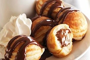 Triple-Chocolate Filled Pancakes