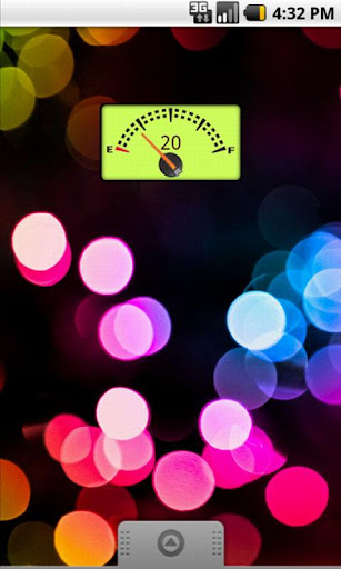 【免費個人化App】Green Led Battery Widget-APP點子