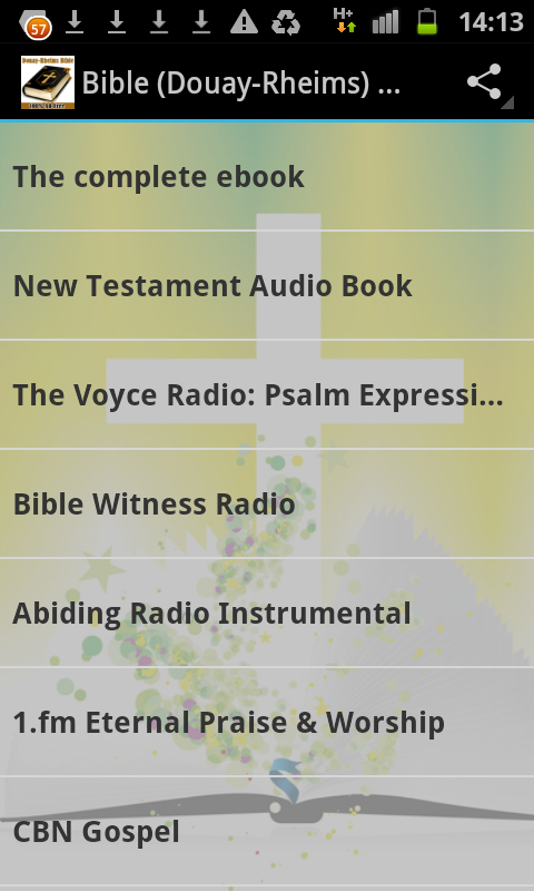Android application Bible (Douay-Rheims) Ad-Free screenshort
