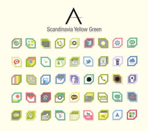 【免費個人化App】Yellow Green_ATOM spring theme-APP點子