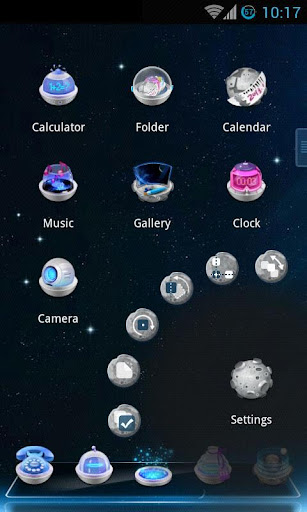 Next Launcher Theme Cosmic