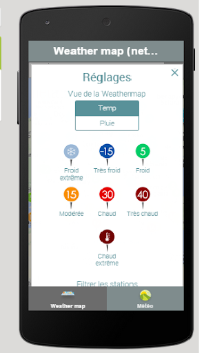 Weather map netatmo