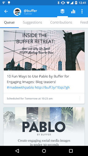 Buffer Twitter Facebook