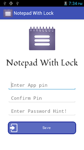 Notepad With Lock