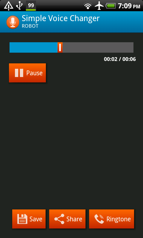 Modificador de Voz Simples - screenshot