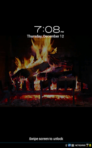 Virtual Fireplace LWP Free screenshot 1