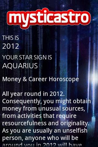 Personal Horoscope PRO Screen 2