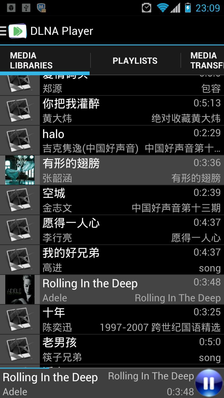 DlnaPlayer Screen 2