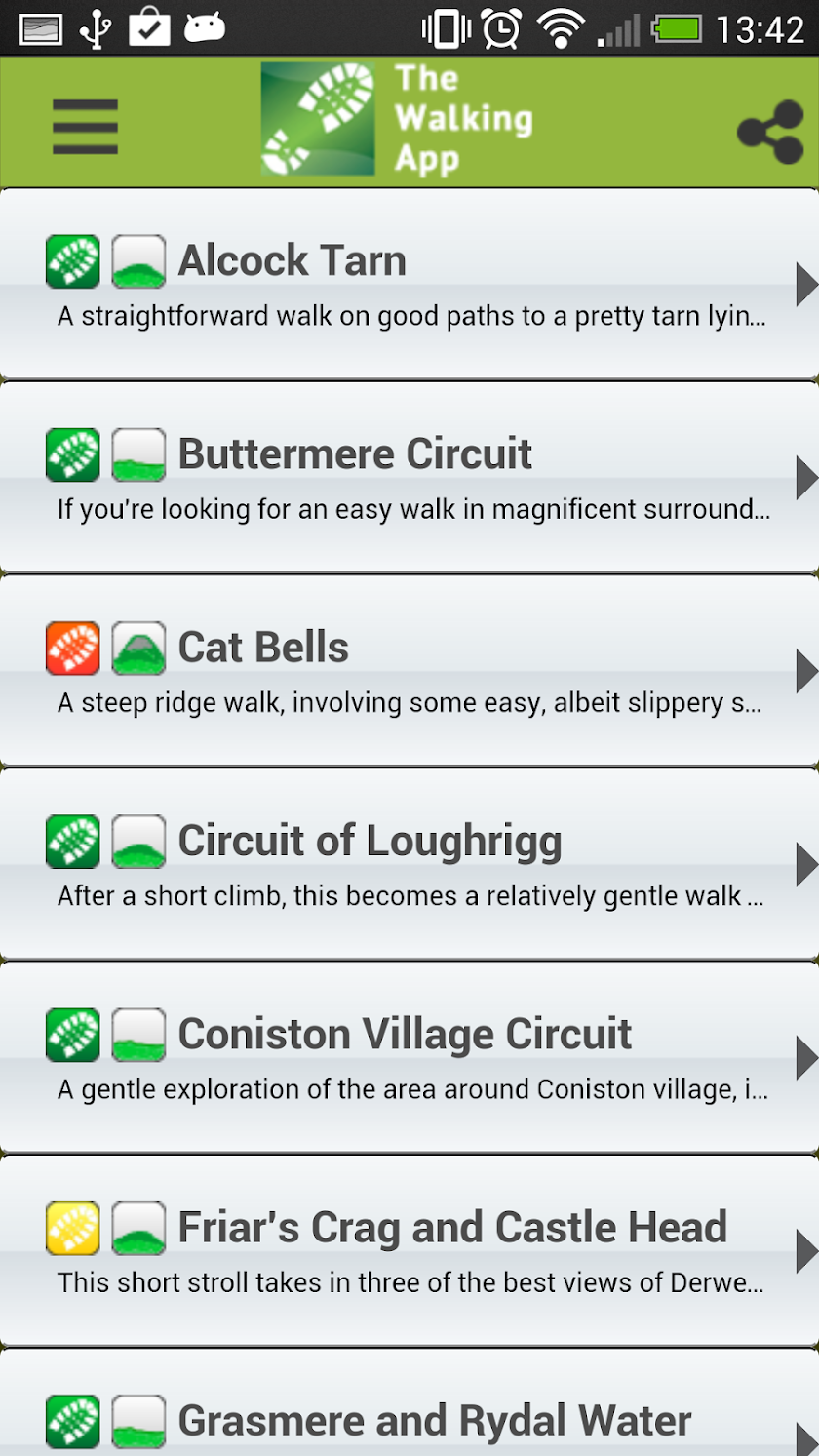 The Walking App Screen 2