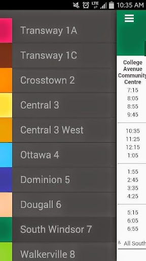 Windsor Bus Schedule