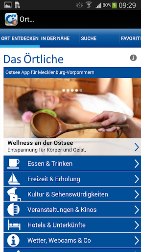 Ostsee-App von Das Örtliche