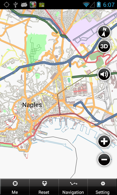 Naples Offline Map Screen 2