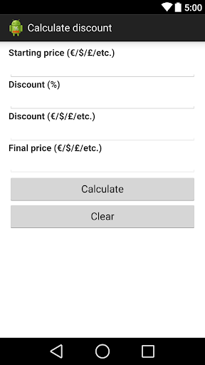 Calculate discount