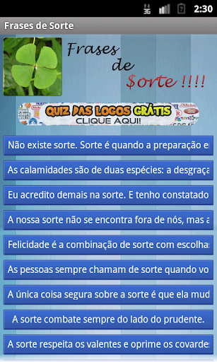 Frases de Sorte